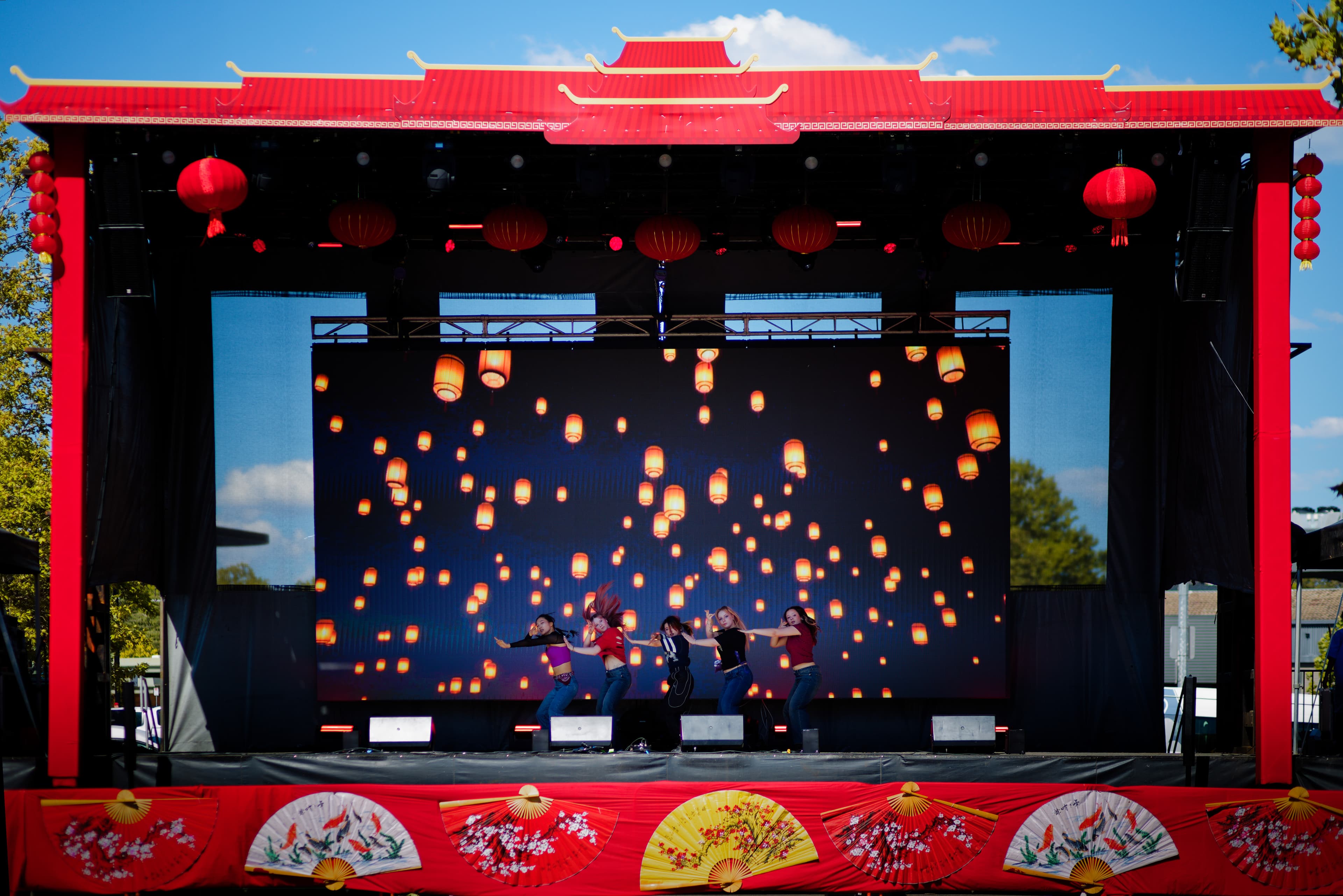 Visuals were created specifically for this event